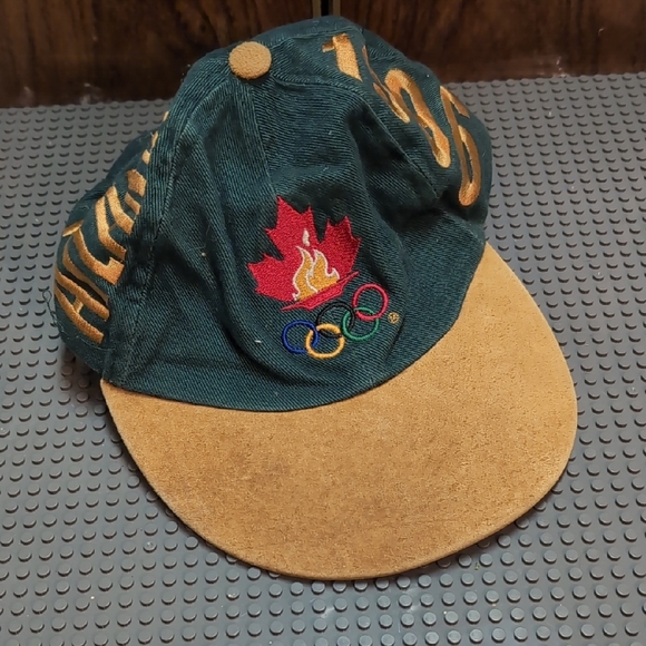 1996 Olympics Atlanta Green And Brown Hat Vintage - Picture 1 of 8
